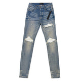 Amiri Men’s Blue MX1 Distressed Ripped Jeans - Uk 30 - Morely TrendsAmiri Type here:)