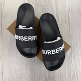 Burberry Logo Men’s Black Sliders