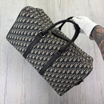 Dior Oblique Jacquard Lingo 50 Boston Bag Travel Bag - Morely TrendsDior Type here:)