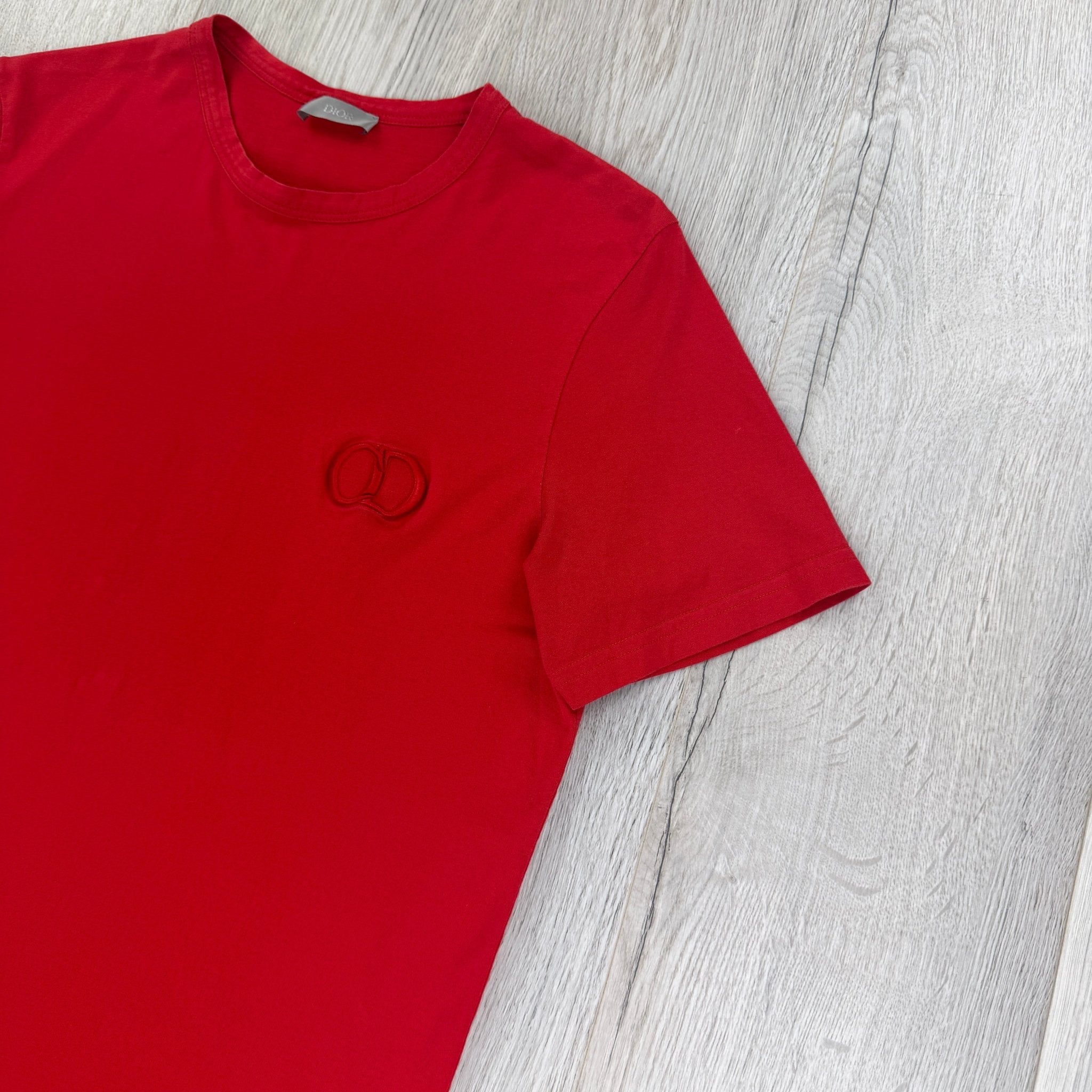 Christian Dior Men’s Red T-shirt - Large Slim - Morely TrendsDior Type here:)