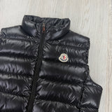 Moncler Women’s Black Ghany Quilted Down Vest Gilet - Size 4