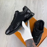 Louis Vuitton Men’s Black Monogram Leather Trainers - Uk 8 (Fit 8.5)