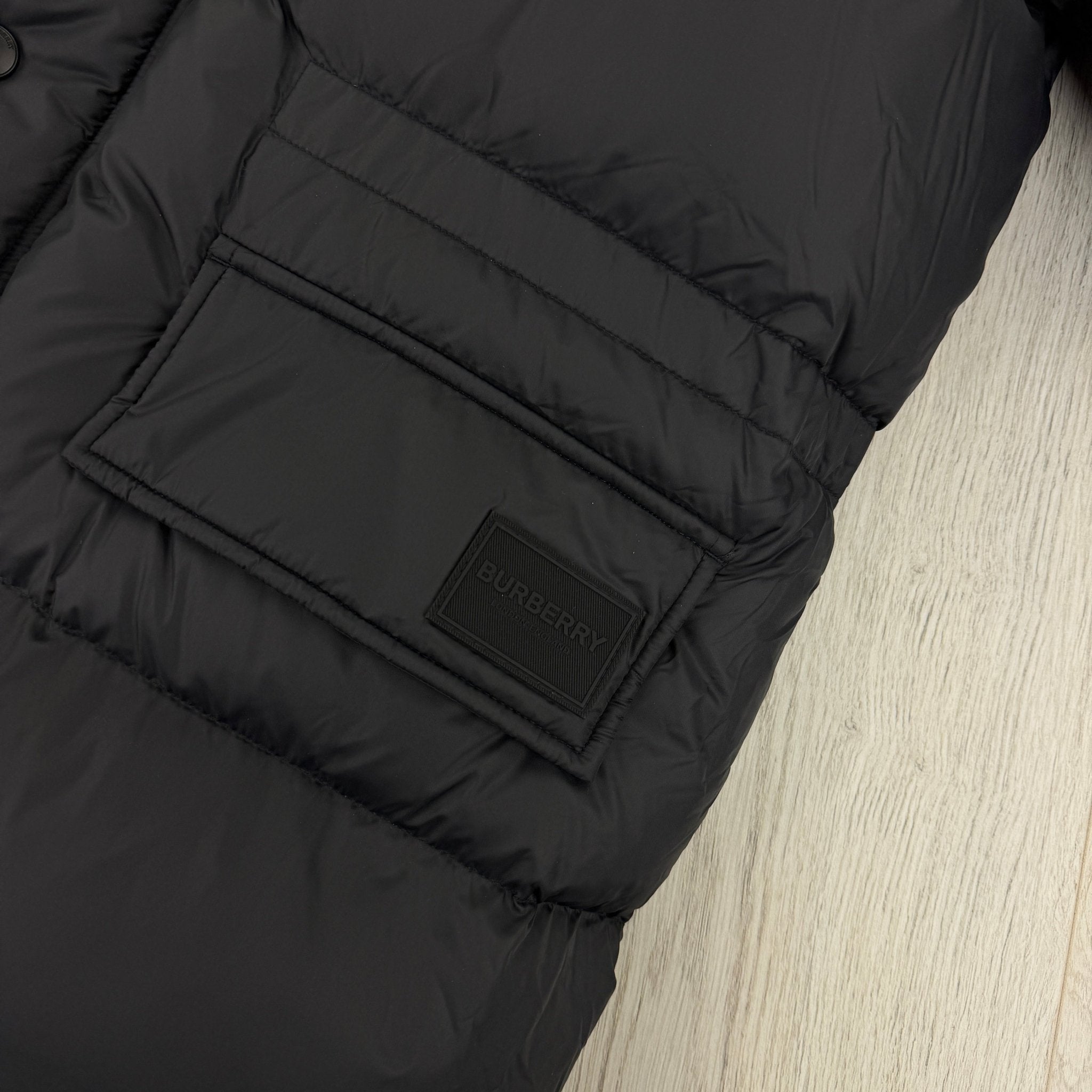 Burberry Men’s Haworth Hooded Check Black Down Jacket - Small (Fit Medium) - Morely TrendsBurberry Type here:)