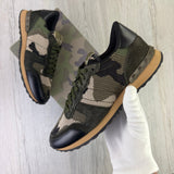 Valentino Men’s Khaki Camo Mesh Rockrunner Trainers - Uk 7 - Morely TrendsValentino Type here:)