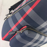 Burberry Men’s Navy Check Print Backpack