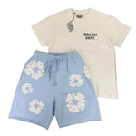 Gallery Dept Men’s White T-shirt & Denim Tears Shorts Set - Morely TrendsGallery Dept Type here:)