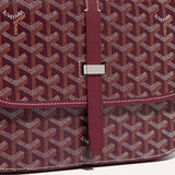 Goyard Goyardine Belvedere II Burgundy MM Messenger Bag