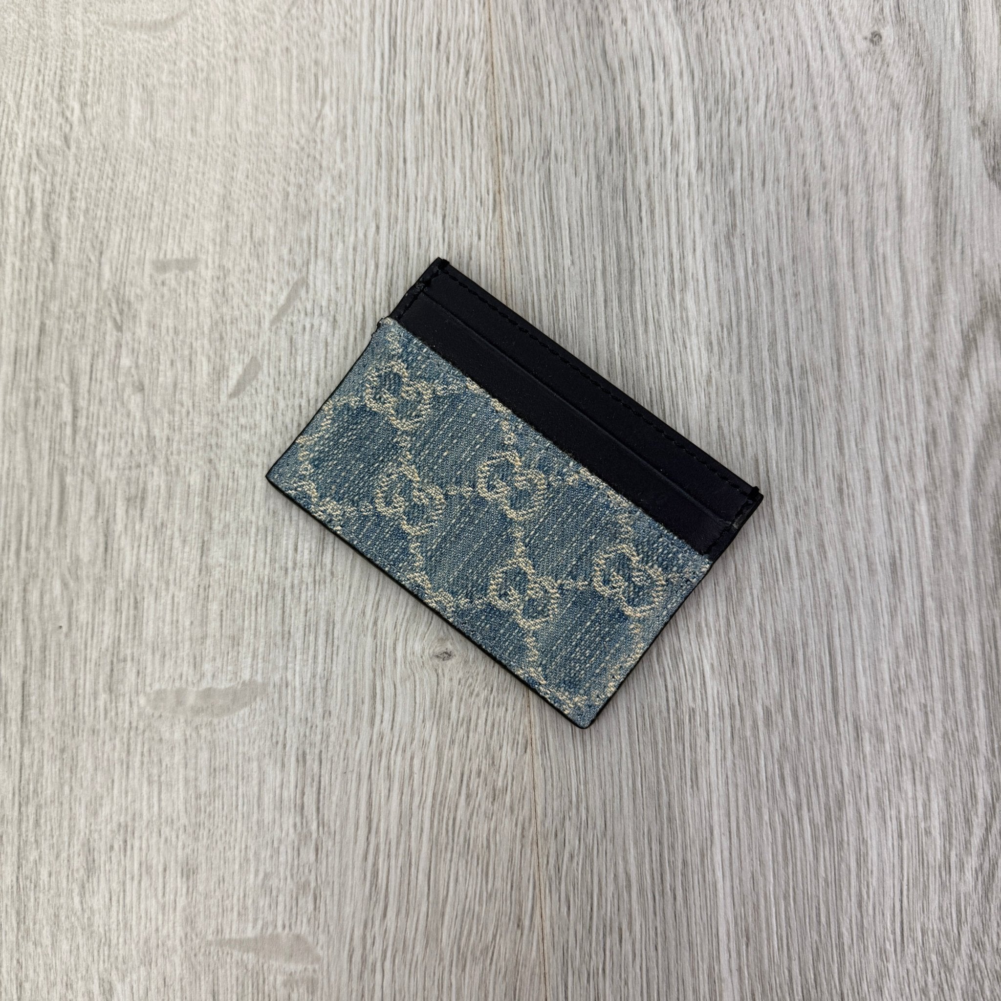 Gucci GG Denim Monogram Card Holder - Morely TrendsGucci Type here:)