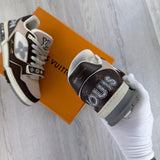 Louis Vuitton Men’s Moka Brown Monogram Flower Trainers - Uk 8 (Fit 8.5/9)