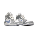 Air Jordan 1 Mid Wmns 'White Wolf Grey'