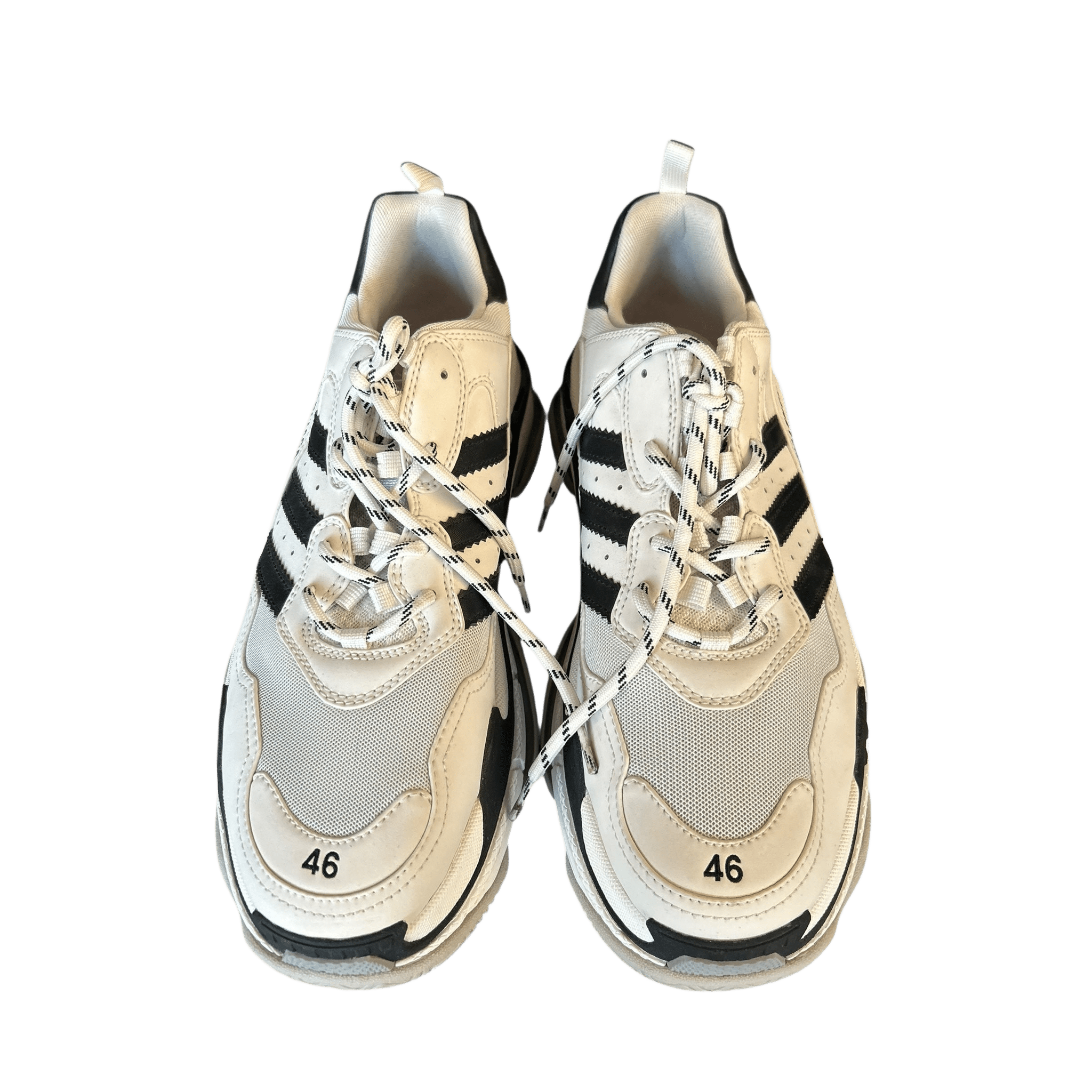 Balenciaga Adidas White & Black Triple S Sneakers - Morely TrendsBalenciaga Type here:)