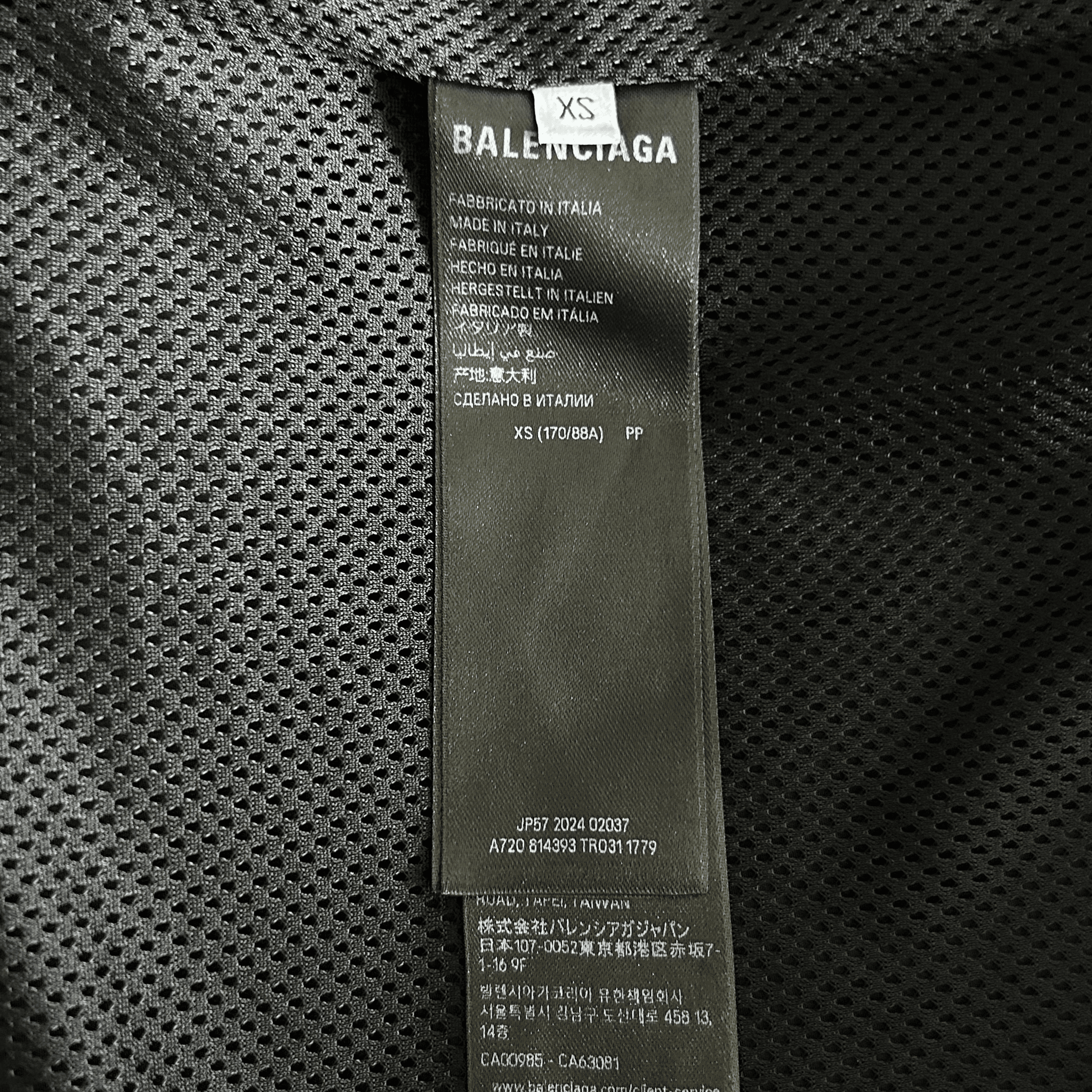 Balenciaga Black & Grey Loop Sports Logo Track Jacket - Morely TrendsBalenciaga Type here:)