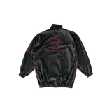 Balenciaga Black & Red Lion Club Embroidered Logo Track Jacket - Morely TrendsBalenciaga Type here:)