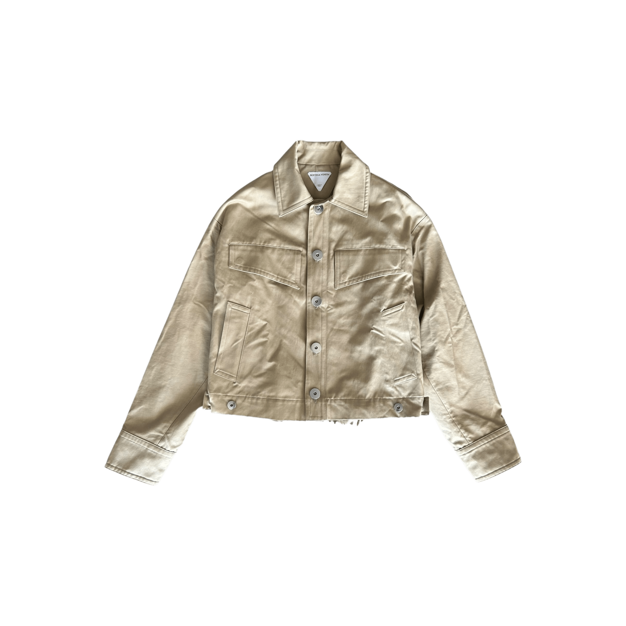 Bottega Veneta Beige Button Up Work Jacket - Morely TrendsBottega Veneta Type here:)