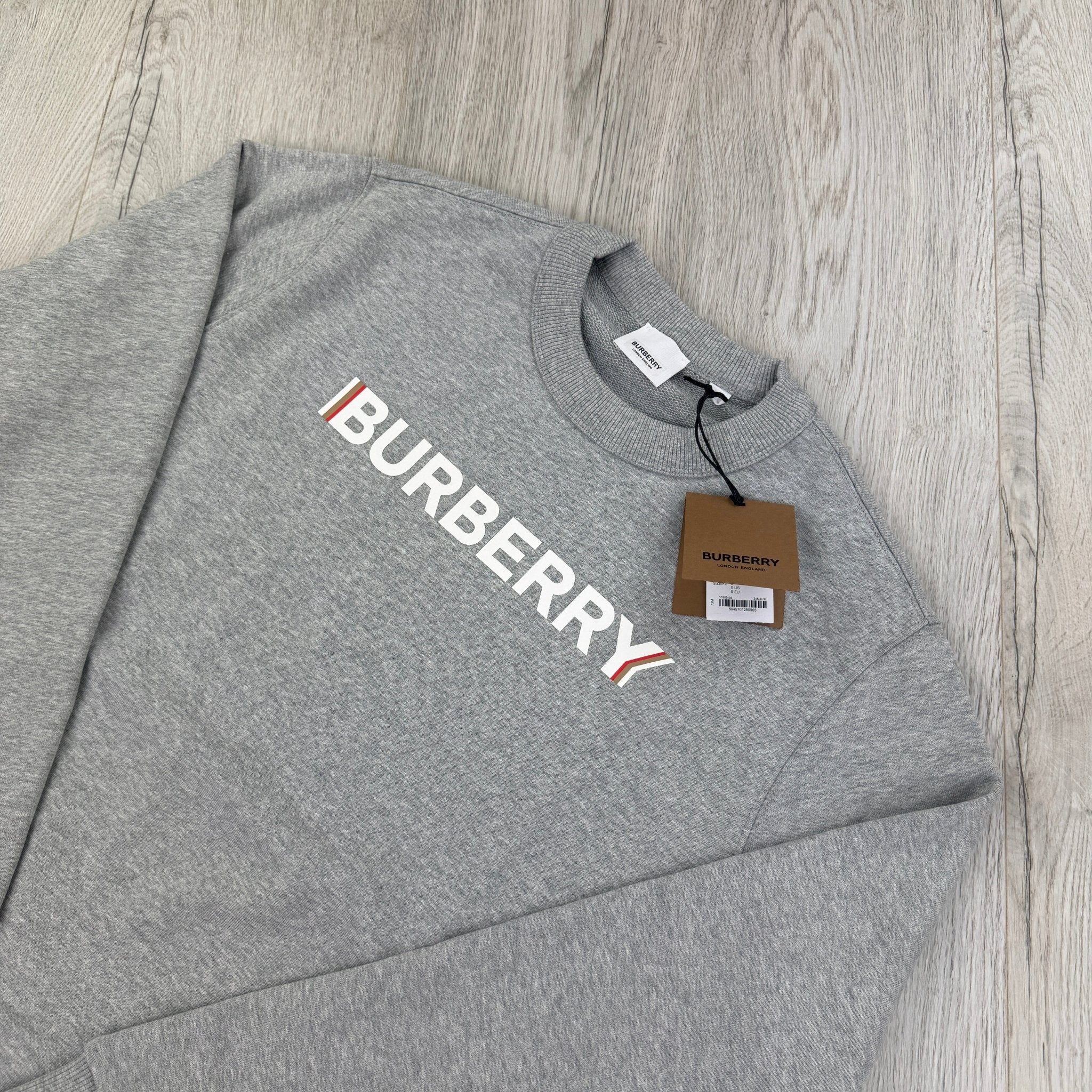 Burberry Men’s Grey Crewneck Jumper - Morely TrendsBurberry Type here:)