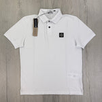 Stone Island Men’s White Short-sleeve Polo - Large - Morely TrendsStone Island Type here:)