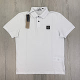 Stone Island Men’s White Short-sleeve Polo - Large - Morely TrendsStone Island Type here:)