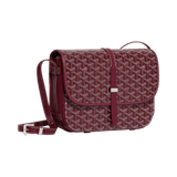 Goyard Goyardine Belvedere II Burgundy MM Messenger Bag