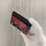Gucci GG Pink/Red Camo Canvas Card Holder - Morely TrendsGucci Type here:)