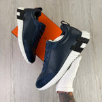 Hermes Men’s Navy Leather Bouncing Sneakers - Uk 11 - Morely TrendsHermes Type here:)