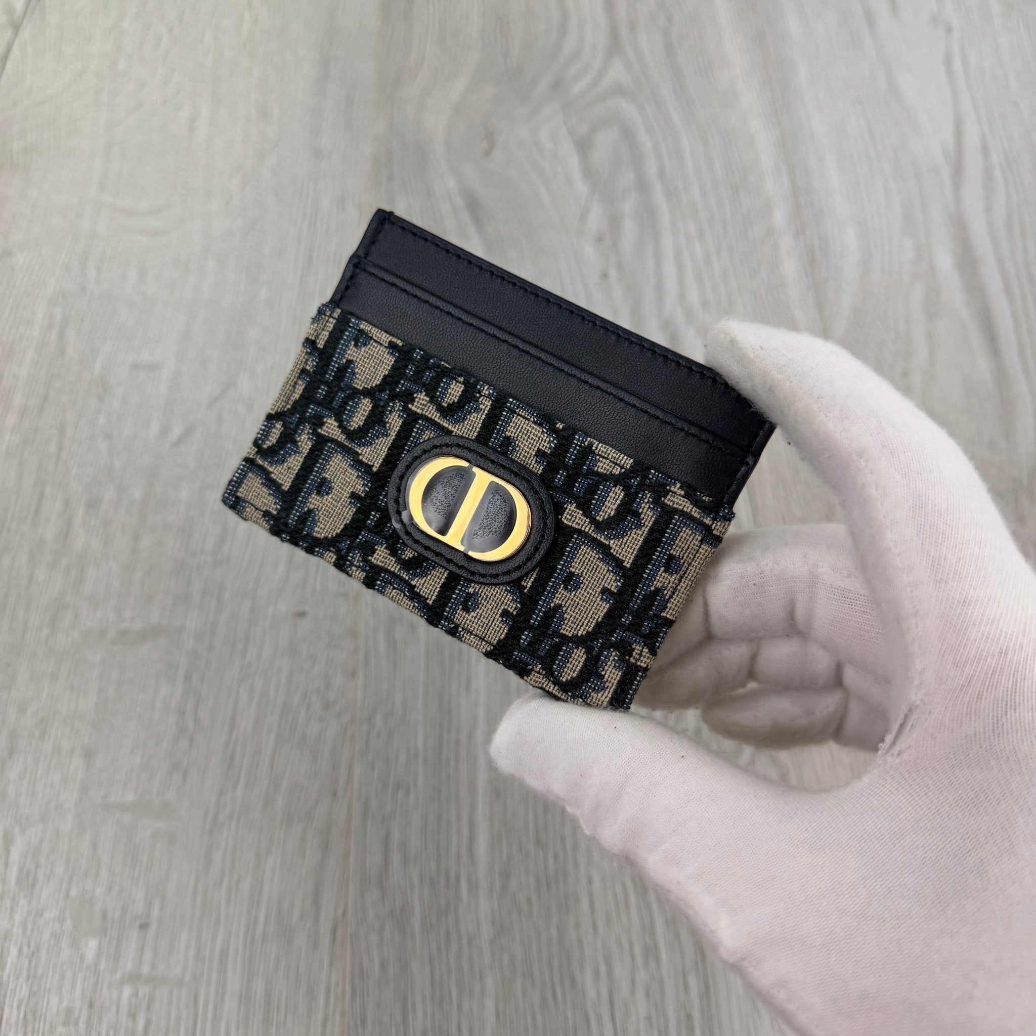 Dior Jacquard Oblique Card Holder Gold CD - Morely TrendsDior Type here:)