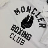 Moncler Men’s ‘Boxing Club’ White T-shirt - Large