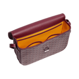 Goyard Goyardine Belvedere II Burgundy MM Messenger Bag