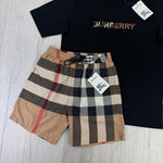 Burberry Men’s Black T-shirt & Shorts Set - Morely TrendsBurberry Type here:)