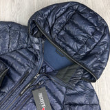 Canada Goose Men’s Navy Zip-up Hybridge Down Jacket