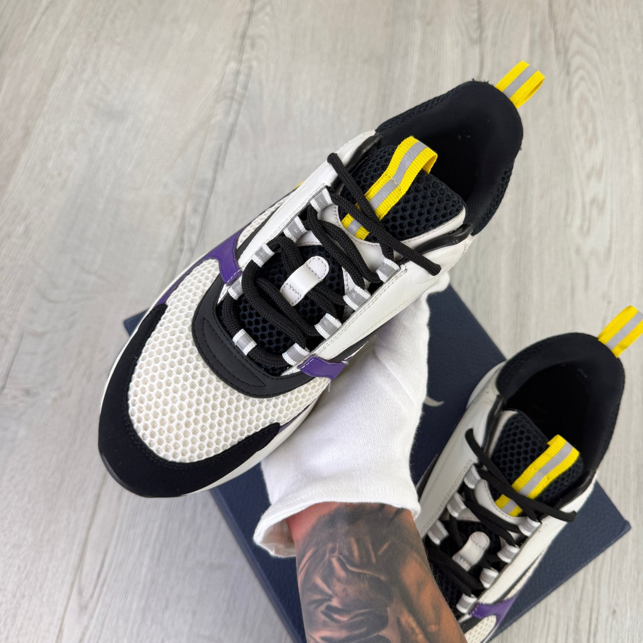 Dior B22 Men’s Purple Yellow White Runners - 42 (Fit Uk 7.5) - Morely TrendsDior Type here:)