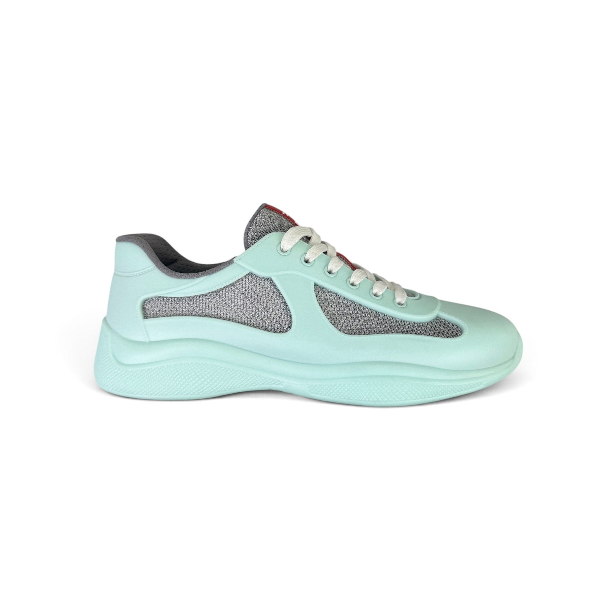 Prada Cups Men’s Mint Green / Grey Rubber Trainers - Uk 8 - Morely TrendsPrada Type here:)