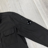 Cp Company Black Button-up Overshirt - Large
