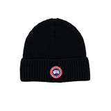 Canada Goose Men’s Black Beanie Small Badge