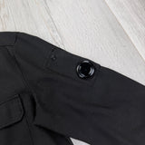 Cp Company Black Button-up Overshirt - Large