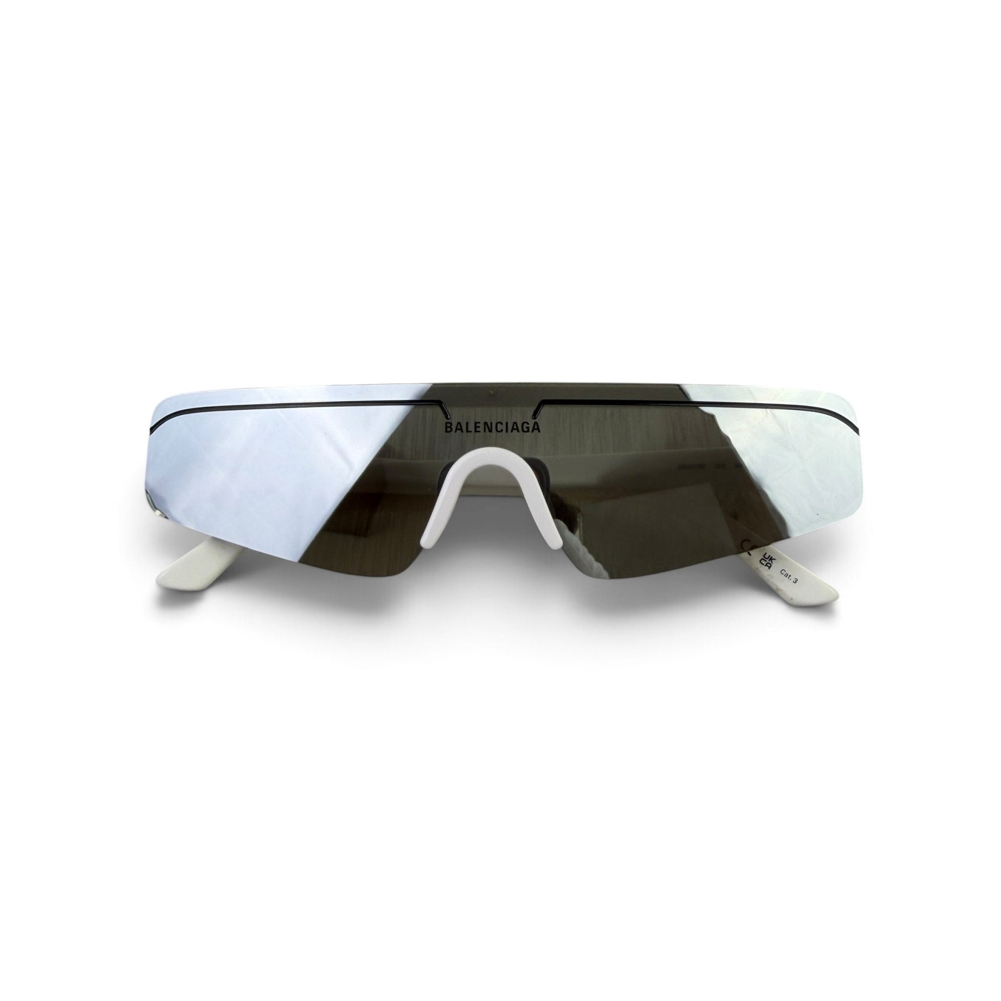 Balenciaga BB0003S-002 White Rectangular Unisex Sunglasses - Morely TrendsBalenciaga Type here:)