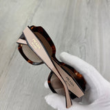Prada Women’s Opaque Gradient Dark Brown Lenses Sunglasses