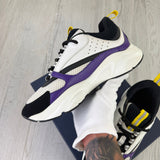Dior B22 Men’s Purple Yellow White Runners - 42 (Fit Uk 7.5)