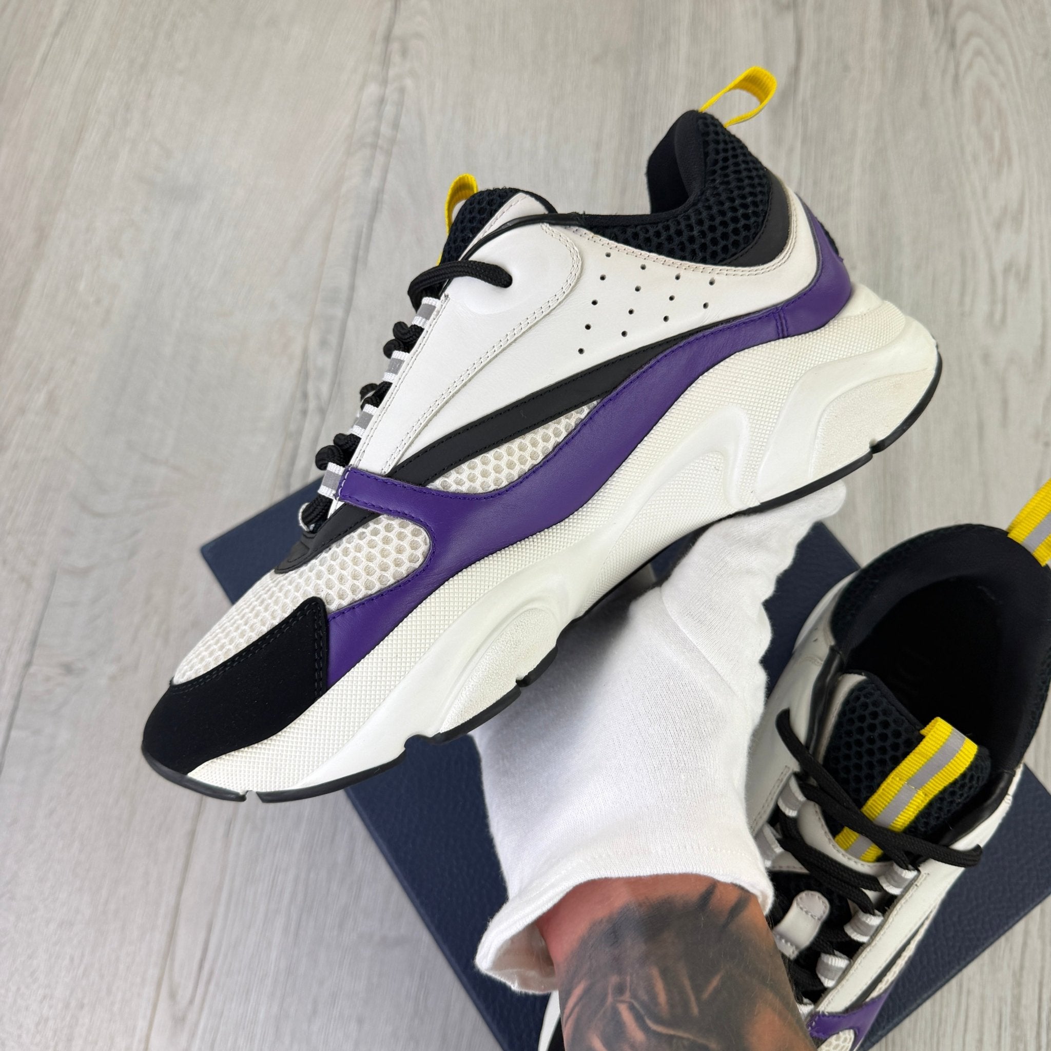Dior B22 Men’s Purple Yellow White Runners - 42 (Fit Uk 7.5) - Morely TrendsDior Type here:)