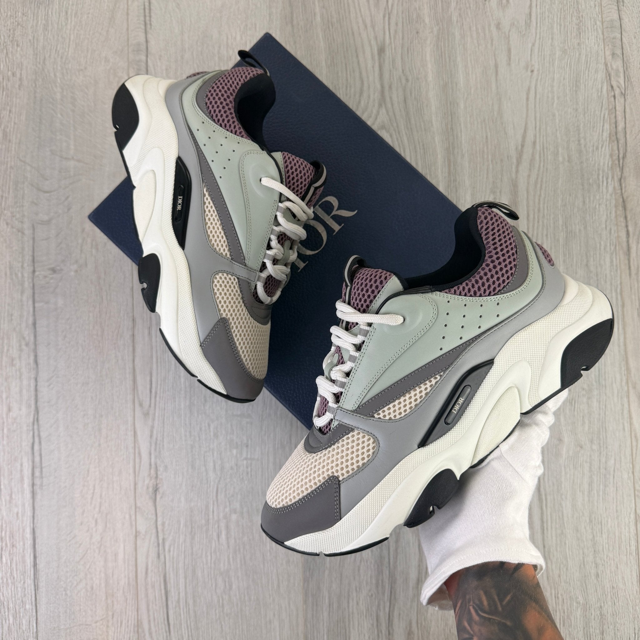 Dior B22 Men’s Lavender & Grey Trainers - 43 (Fit Uk 8.5) - Morely TrendsDior Type here:)