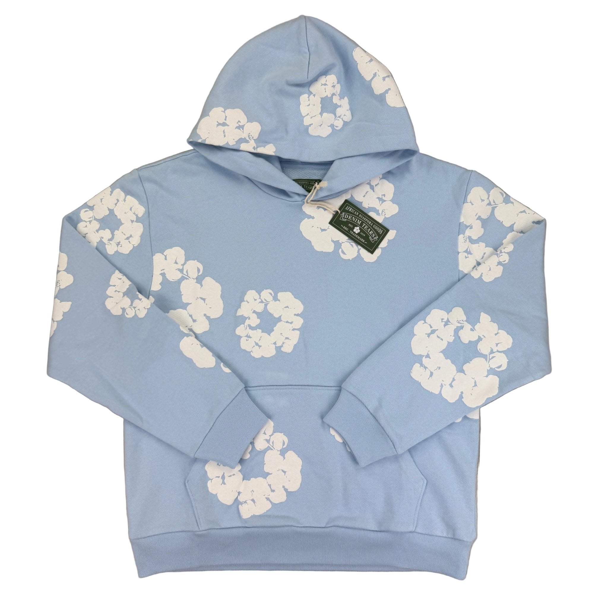 Denim Tears Baby Blue Pullover Hoodie - Morely TrendsDenim Tears Type here:)
