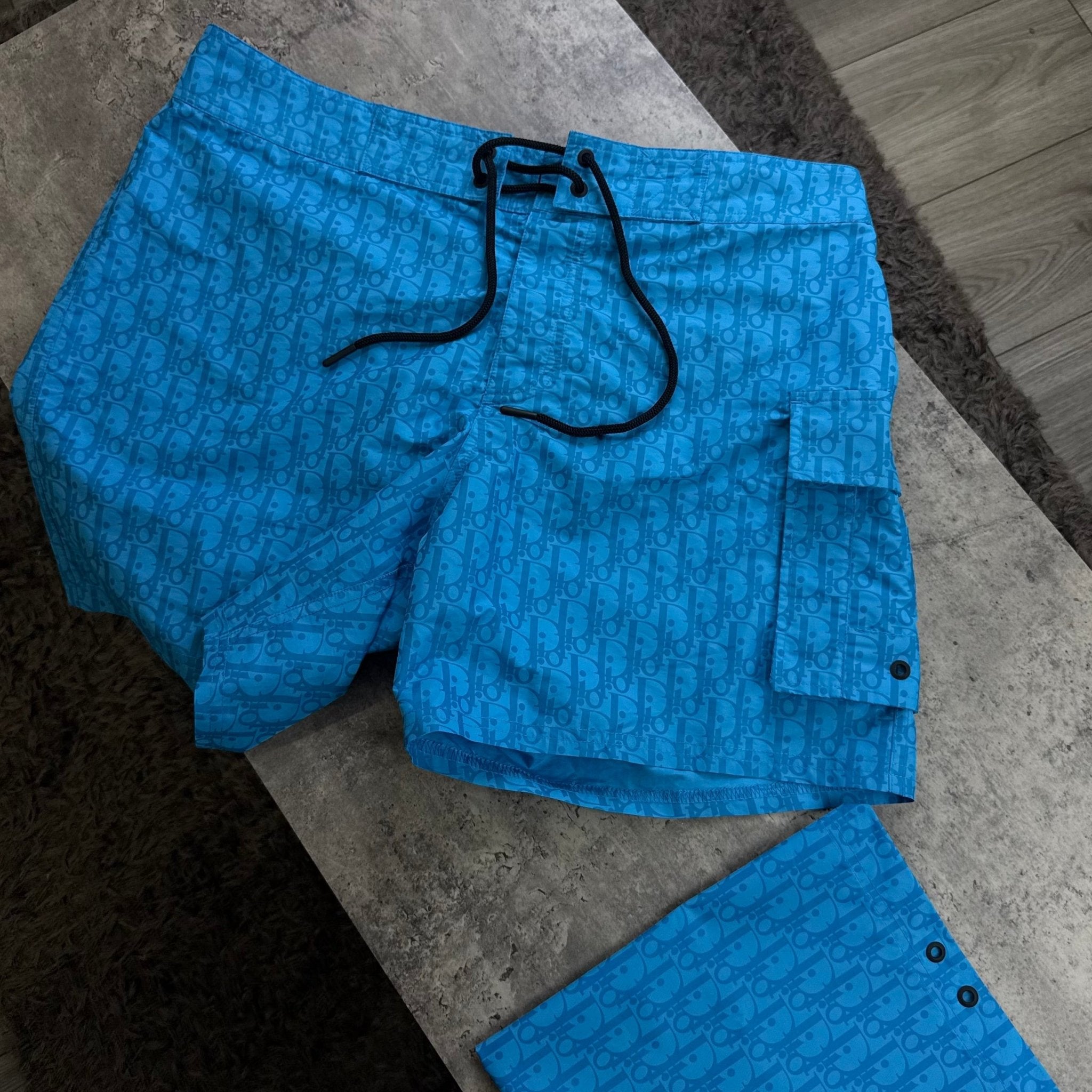 Dior Oblique Men’s Blue Swim shorts - XL - Morely TrendsDior Type here:)