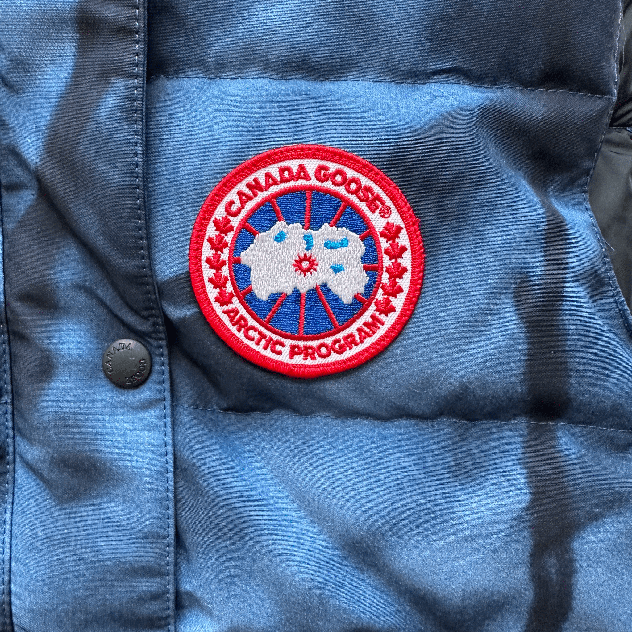 Canada Goose Blue Abstract Camo Freestyle Women's Vest - Morely TrendsCanada Goose Type here:)