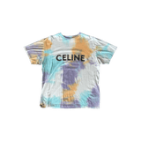 Celine Tie - Dye & Black Studded Logo T-Shirt - Morely TrendsCeline Type here:)