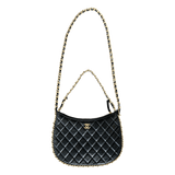 Chanel Black Quilted Lambskin Small Hobo Bag - Morely TrendsChanel Type here:)