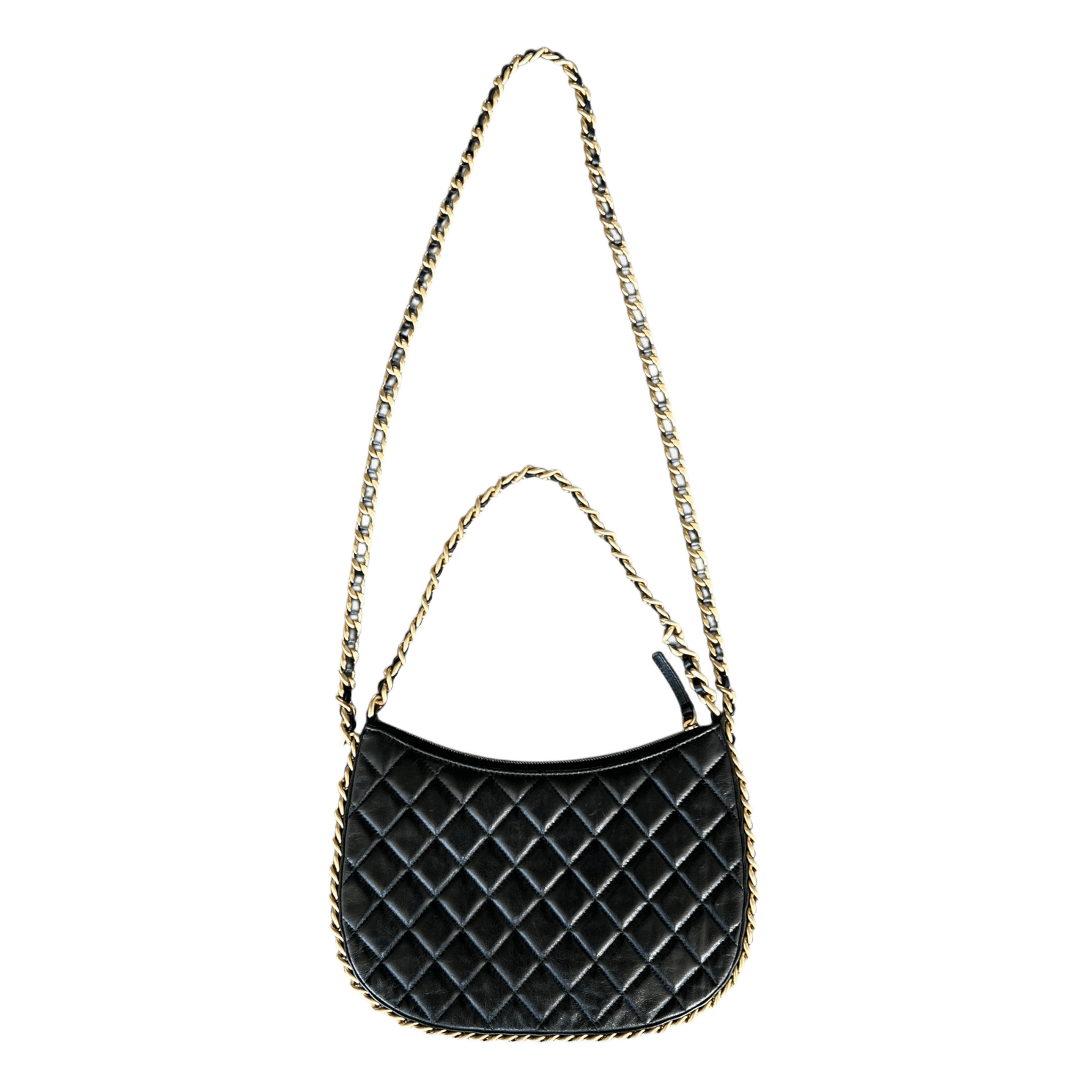 Chanel Black Quilted Lambskin Small Hobo Bag - Morely TrendsChanel Type here:)
