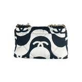 Chanel Black & White CC Fabric Medium Chanel 19 Flap Bag - Morely TrendsChanel Type here:)