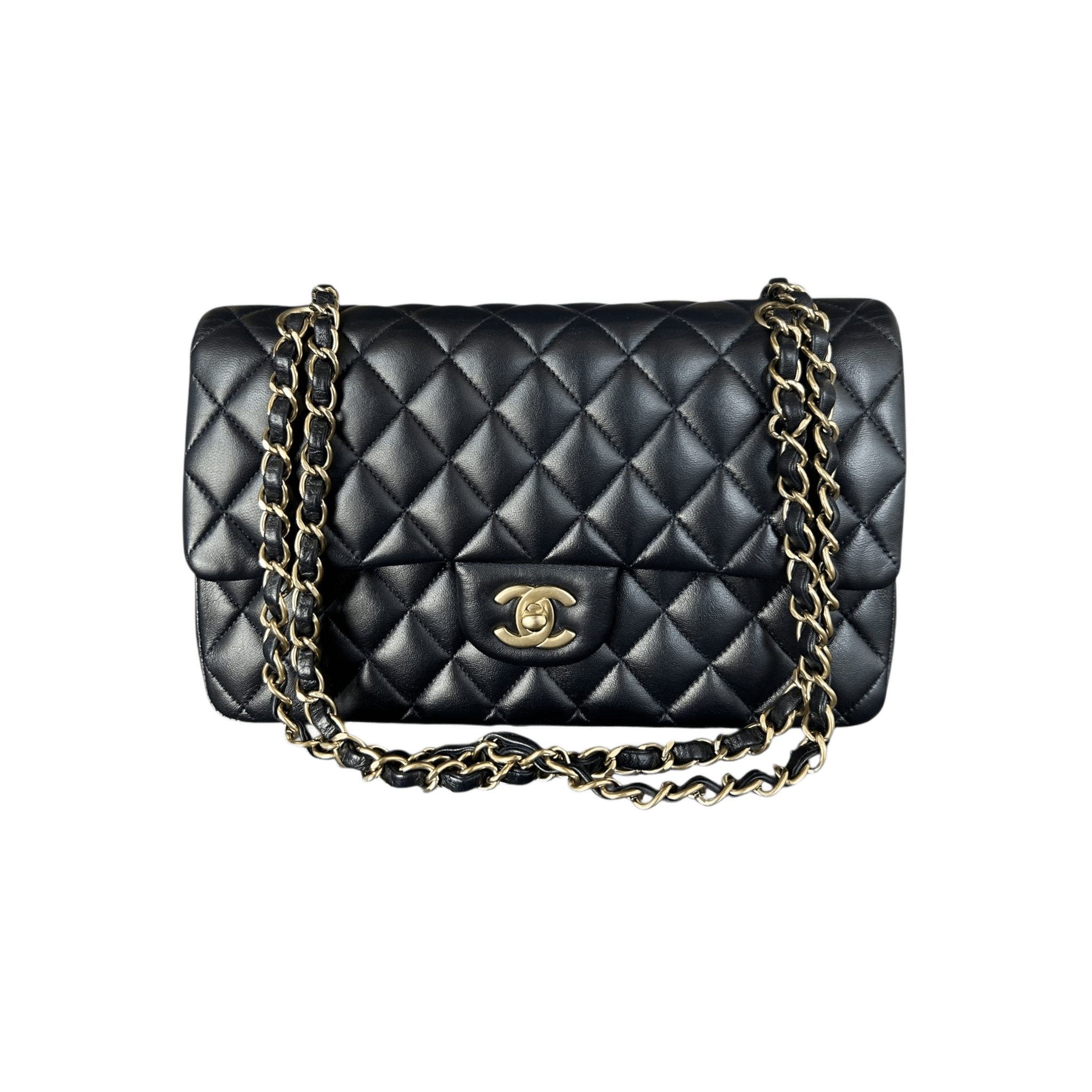 Chanel Navy Blue Lambskin Quilted Medium Flap Bag - Morely TrendsChanel Type here:)