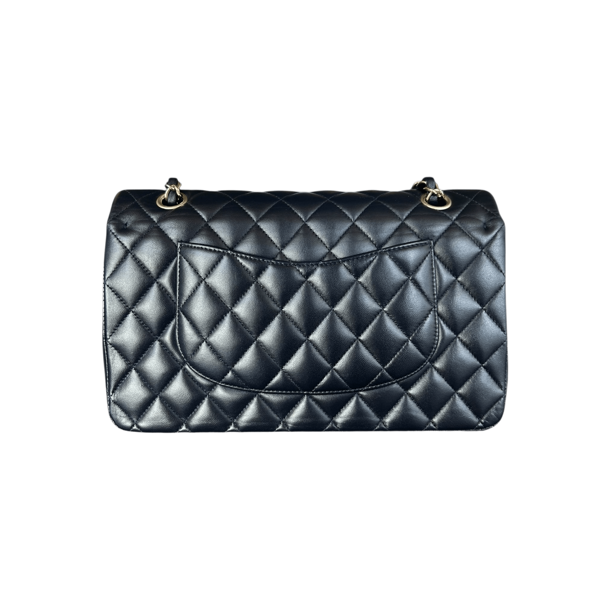 Chanel Navy Blue Lambskin Quilted Medium Flap Bag - Morely TrendsChanel Type here:)