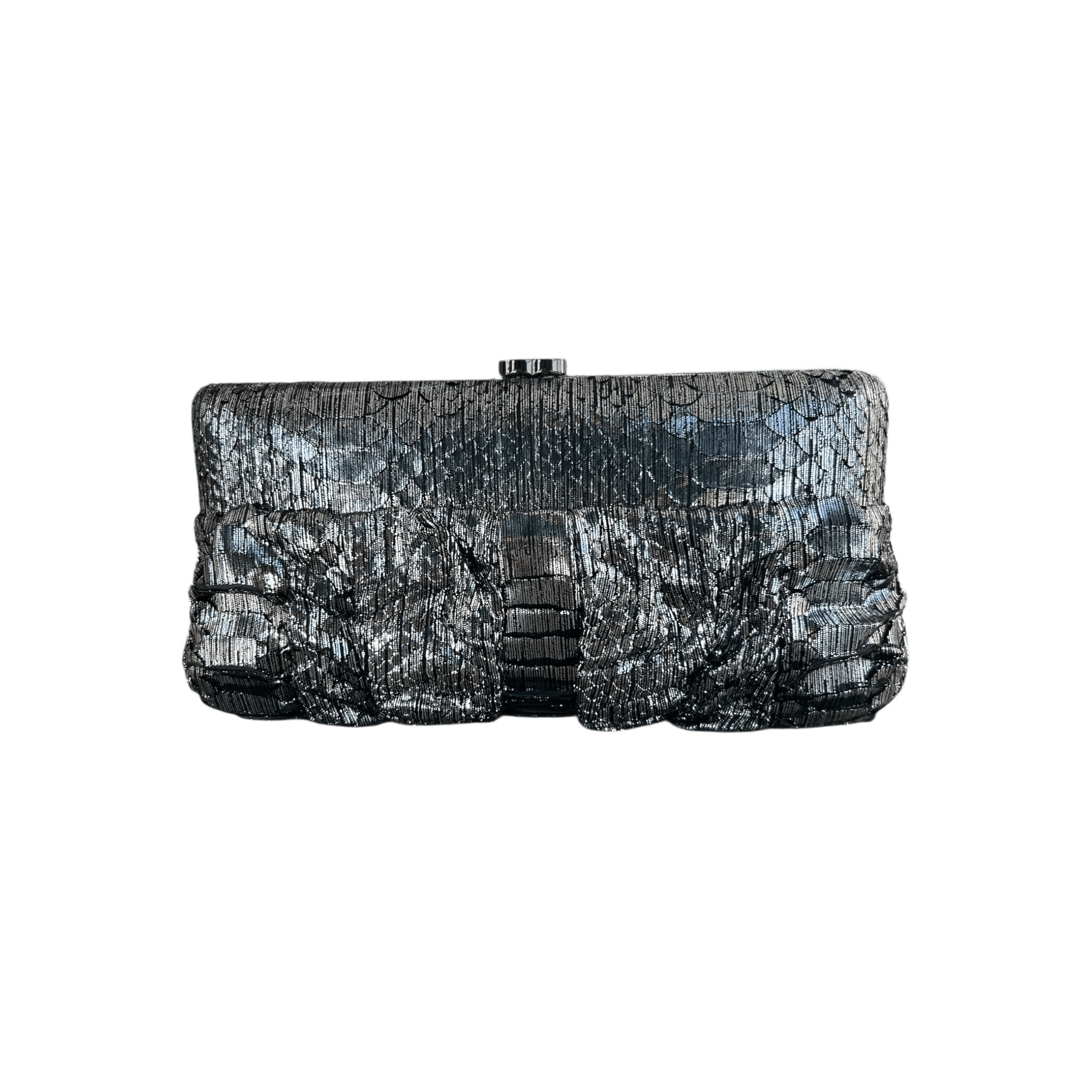 Chanel Silver Python Clutch on Chain Bag - Morely TrendsChanel Type here:)