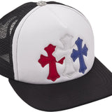 Chrome Hearts Trucker Hat Red/White/Blue